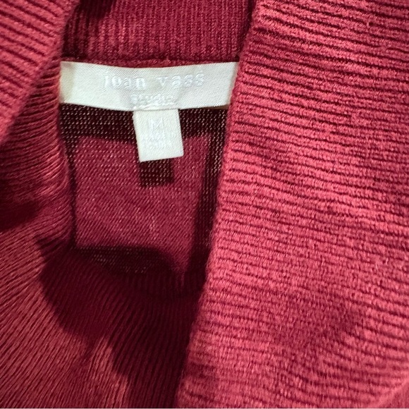Joan Vass Maroon Poncho Sweater - Picture 9 of 11
